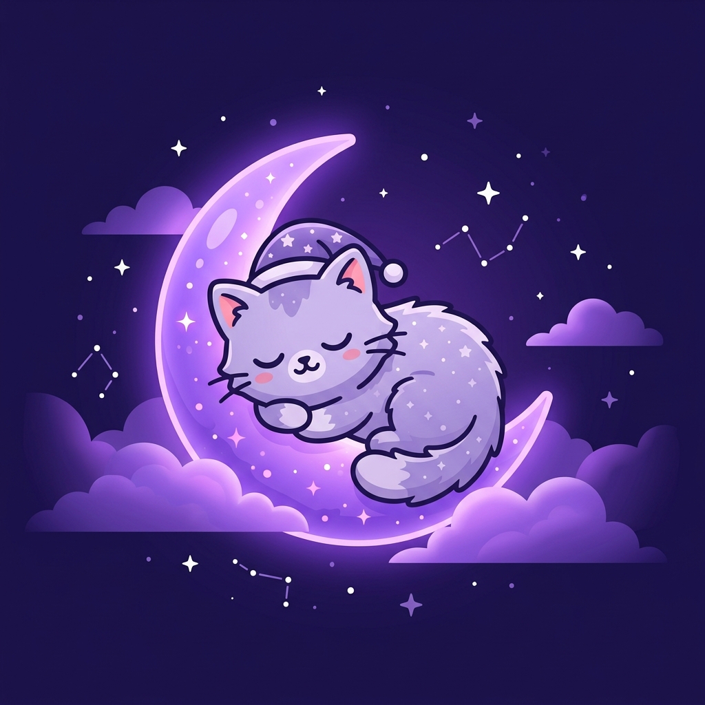 Спящий котик